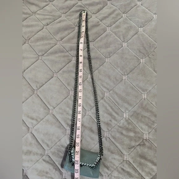 STELLA MCCARTNEY Falabella Micro Cardholder W/ Chain - Picture 5 of 11